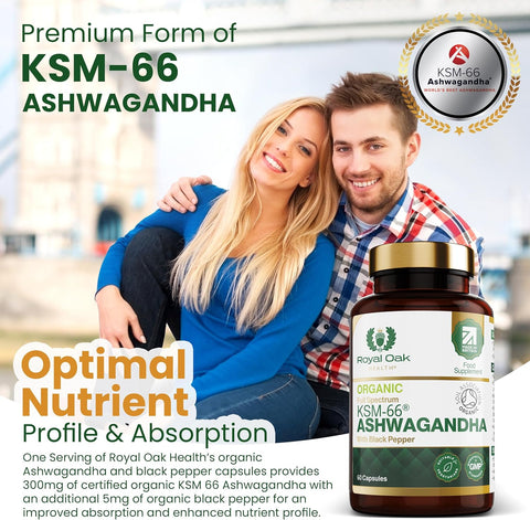 KSM-66® Ashwagandha with Black Pepper (60 capsules)