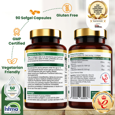 Calcium with D3 (1000IU) & K2 (90)