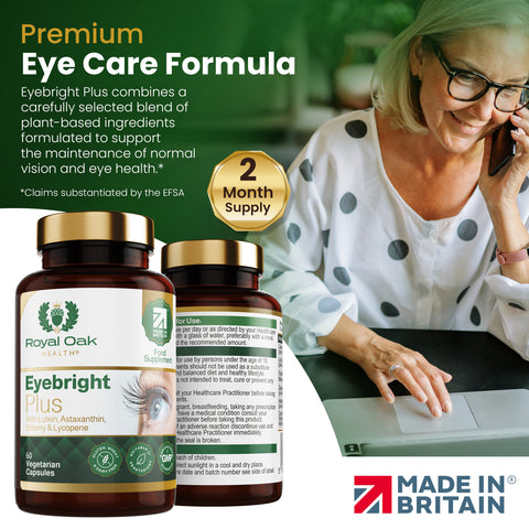 Eyebright Plus with Lutein, Astaxanthin, Bilberry & Lycopene (60)