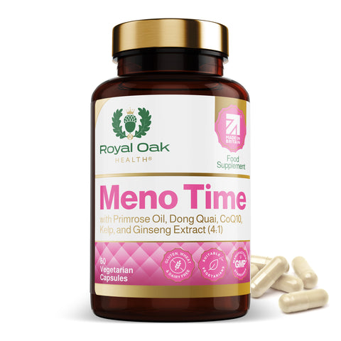 Meno Time with Primrose Oil, Dong Quai, CoQ10.Kelp, and Ginseng Extract (4:1) （60）