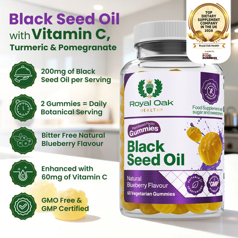 Black Seed Oil + Vitamin C + Turmeric + Pomegranate Gummies(60)