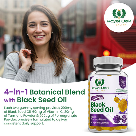 Black Seed Oil + Vitamin C + Turmeric + Pomegranate Gummies(60)