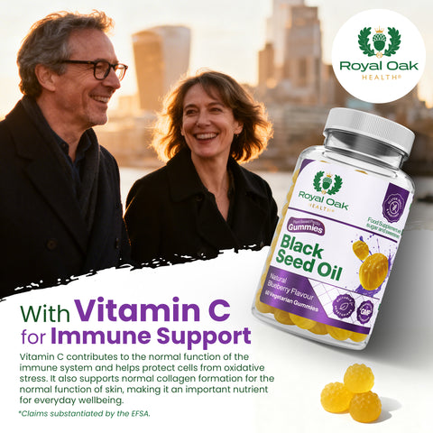 Black Seed Oil + Vitamin C + Turmeric + Pomegranate Gummies(60)