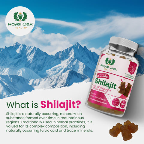 Shilajit with Ashwagandha & Black Seed Oil Gummies (60)