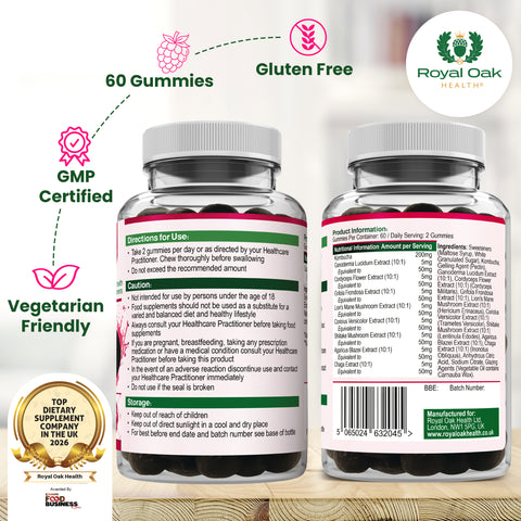 Mushroom Complex + Kombucha Gummies (60)